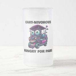 Funny Monster Golf Cart Gift Sportfantasts Frostat Ölglas