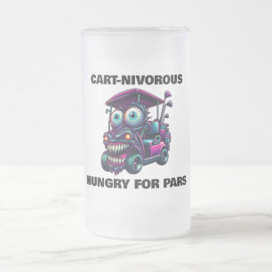 Funny Monster Golf Cart Gift Sportfantasts Frostat Ölglas