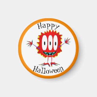 Funny, Monster, Halloween Magnet