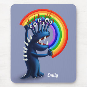 Funny Monster Pride Rainbow Namn Musmatta