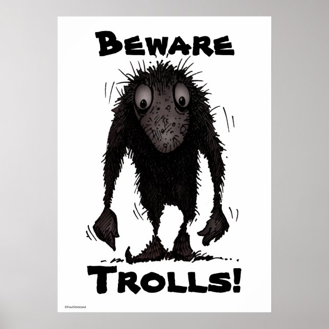 Funny Monster Troll Poster (Framsidan)