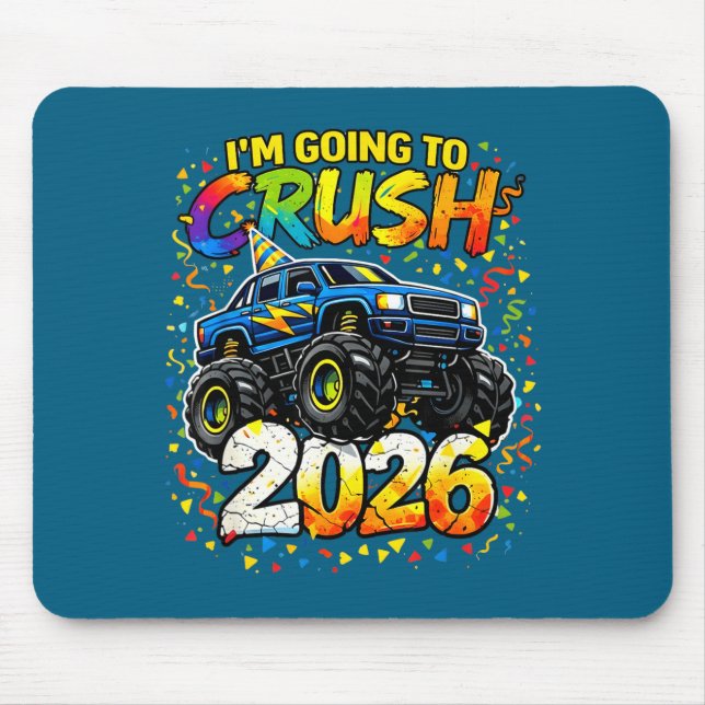 Funny Monster Truck New Years Kids Crush 2026 Part Musmatta (Framsidan)