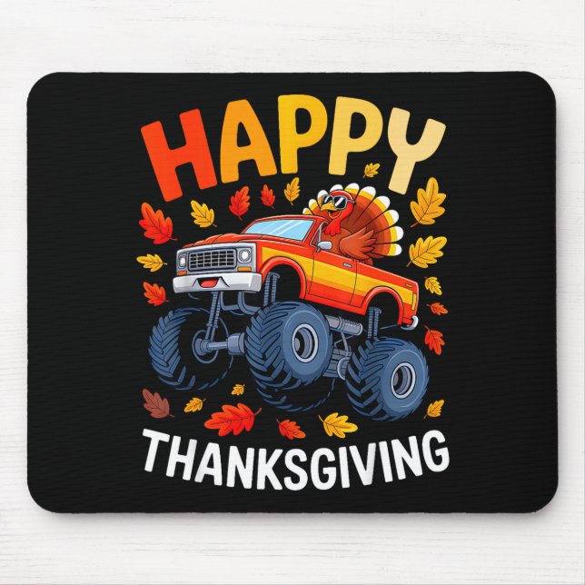 Funny Monster Truck Turkey Happy Thanksgiving For  Musmatta (Framsidan)