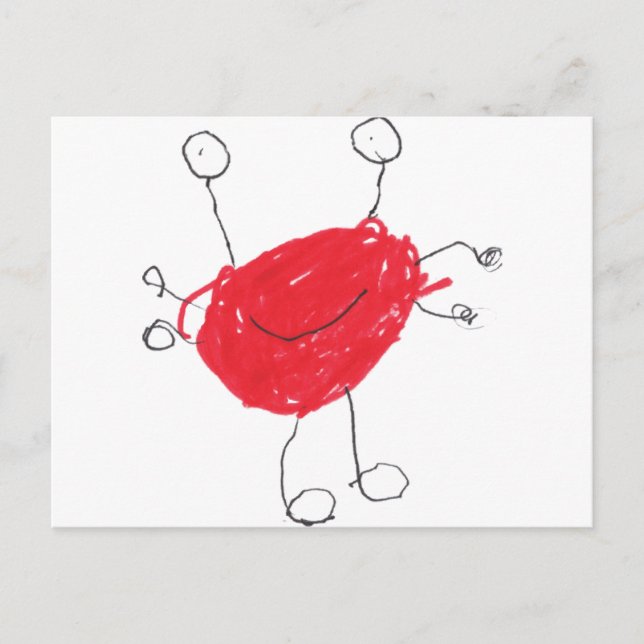 Funny Monster Vykort (Framsida)