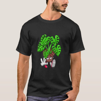 Funny Monstera Plant Cartoon T Shirt