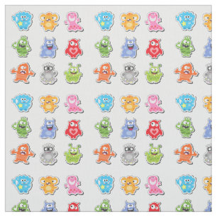 Funny Monsters Monster Fabric Tyg