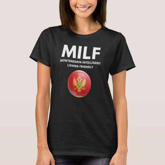 Funny Montenegrin T Shirt (Framsida)