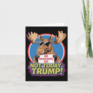Funny Moose Canada blev 51:a staten USA Roligt Tr Kort