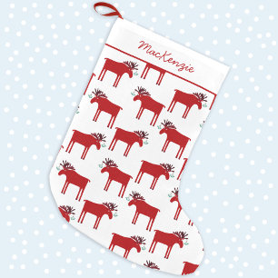 Funny Moose-eget namn Liten Julstrumpa