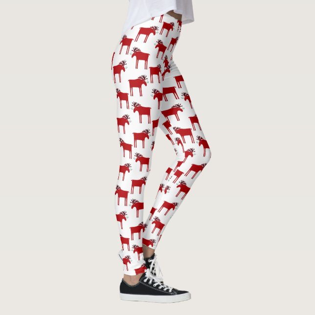 Funny Moose Helgdag Leggings (Höger)