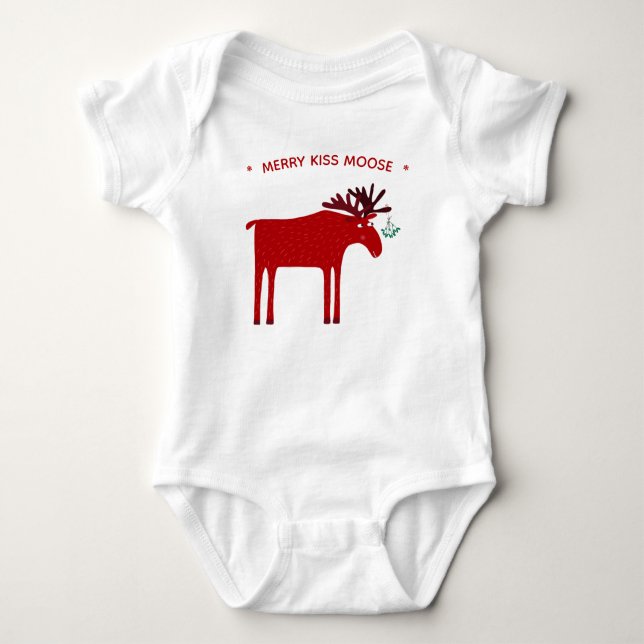 Funny Moose Helgdag T Shirt (Framsida)