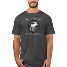 Funny Moose Hunting - Manar Basic T-shirt