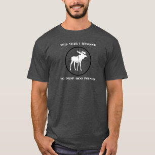 Funny Moose Hunting - Manar Basic T-shirt