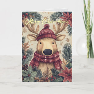 Funny Moose-julkort Kort