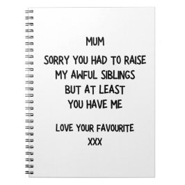 Funny Mor Anteckningsbok