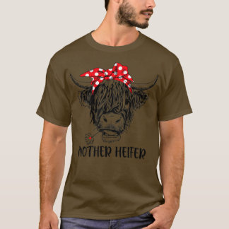 Funny Mor Heifer Farmer Mamma Cow Mors dag T Shirt