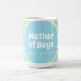 Funny Mor i Boys Pastel Rand Kaffemugg