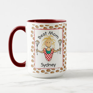 Funny Mor Mamma Tecknad Cooking Cookie Coffee Mugg