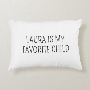 Funny Mor Pillow, Funny Far Gift, Favorite C Prydnadskudde