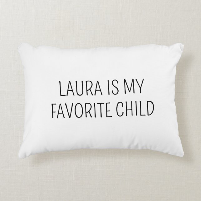 Funny Mor Pillow, Funny Far Gift, Favorite C Prydnadskudde (Framsidan)