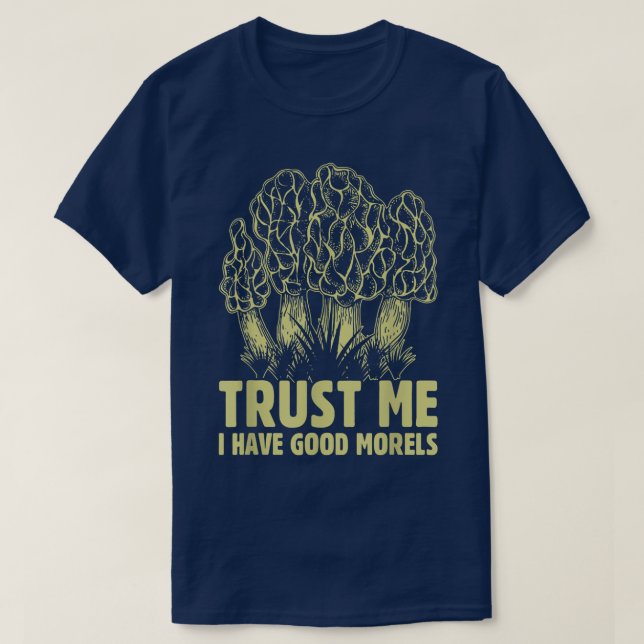 Funny Morel Mushroom Hunter Foraging Lucky  T Shirt (Design framsida)