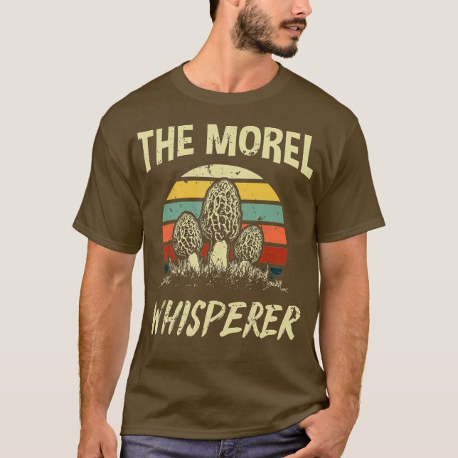 Funny Morel Mushroom Hunter Gift Foraging T Shirt (Framsida)