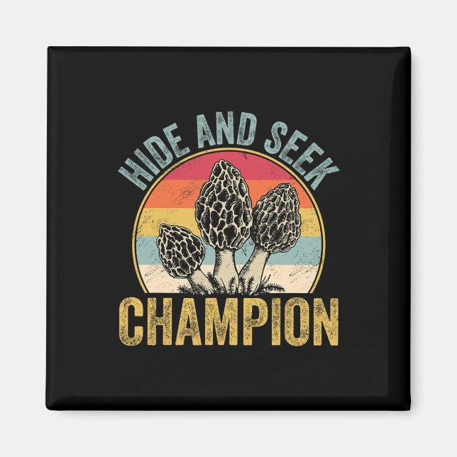 Funny Morel Mushroom Hunting Morels Hunter Foragin Magnet (Framsidan)