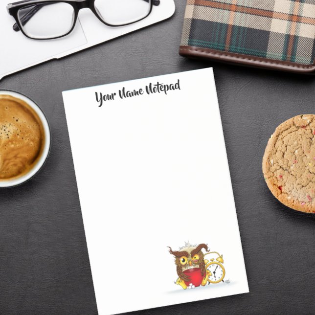 Funny Morgon Cranky Uggla Post-it Block (Skapare uppladdad)