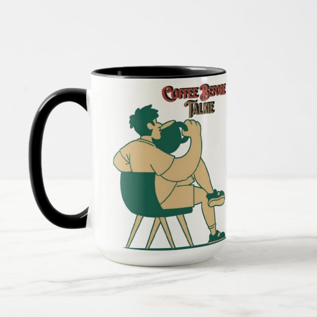 Funny Morgonkaffe Kopp för Caffeine Älskare (Vänster)