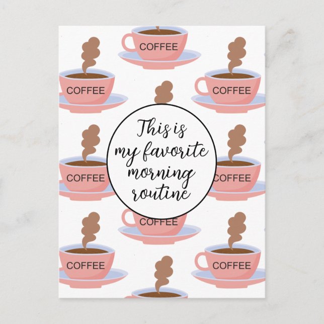 Funny Morgonkaffe Vykort (Framsida)