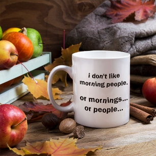 Funny Morgons People Joke Kaffemugg