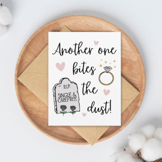 Funny Mörk Humor Gratulerar på din Förlovning Kort