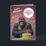 Funny Mörk Rosa Gorilla Birthday Kort<br><div class="desc">Få redot att gå med bananer med den här roligt-vänliga gorillan,  ta med vild-vibes och mycket skrattretande till firande!</div>