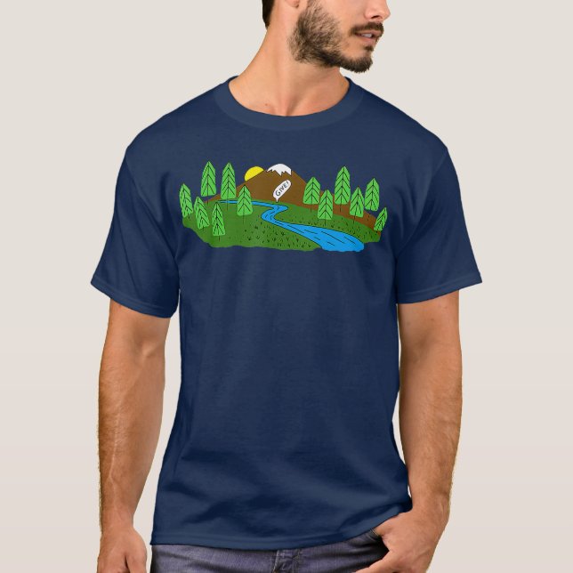 Funny Mormon Ge sa Little Stream LDS T Shirt (Framsida)