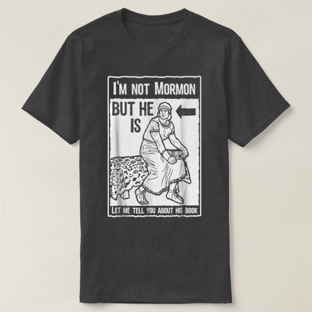 Funny Mormon LDS Bok av Mormon Missionary 2 T Shirt (Design framsida)