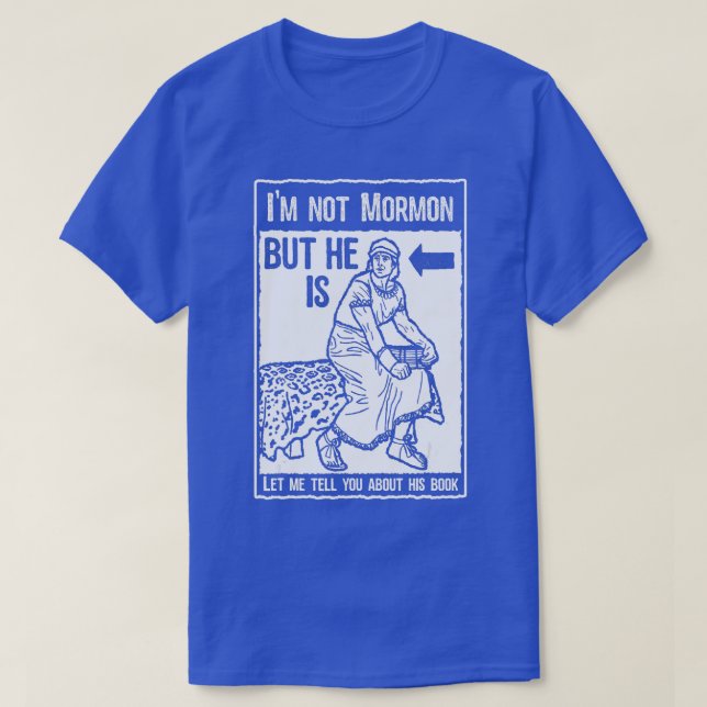 Funny Mormon LDS Bok från Mormon Missionary T Shirt (Design framsida)