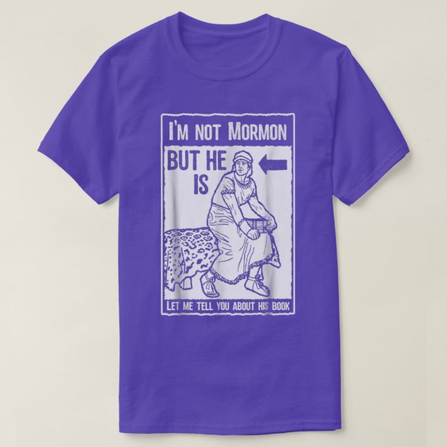 Funny Mormon LDS Bok från Mormon Missionary T Shirt (Design framsida)