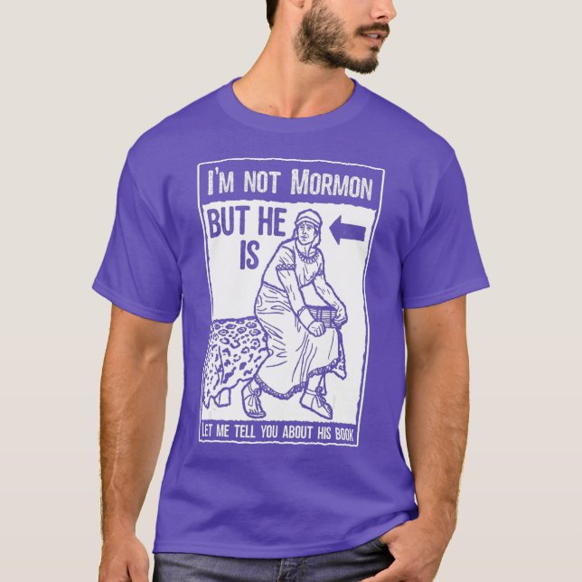 Funny Mormon LDS Bok från Mormon Missionary T Shirt (Framsida)