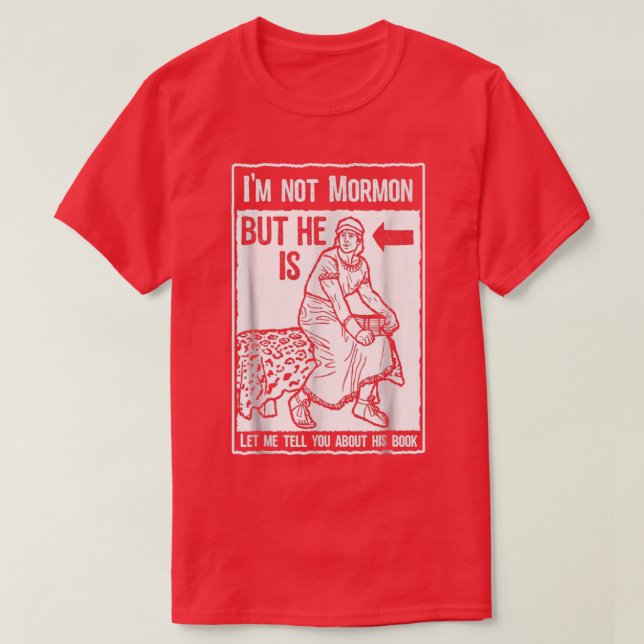 Funny Mormon LDS Bok från Mormon Missionary T Shirt (Design framsida)