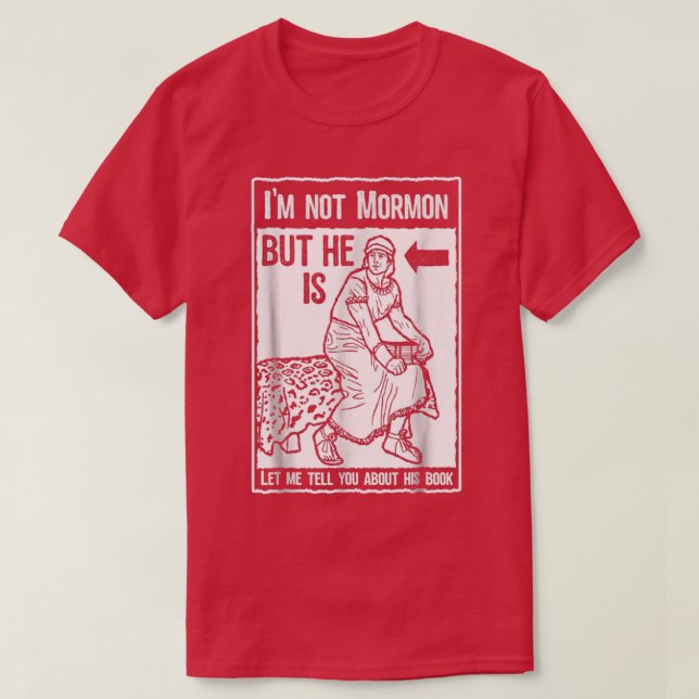 Funny Mormon LDS Bok från Mormon Missionary  T Shirt (Design framsida)