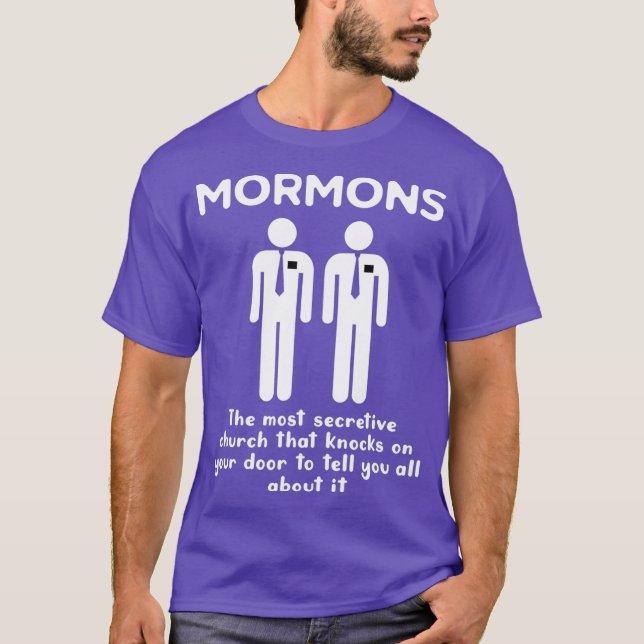 Funny Mormon LDS Missionary T Shirt (Framsida)