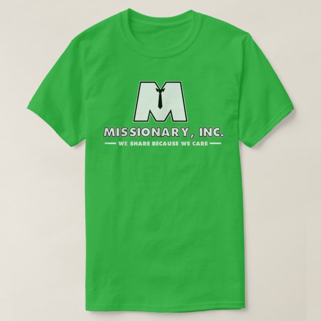 Funny Mormon Missionary Inc  T Shirt (Design framsida)