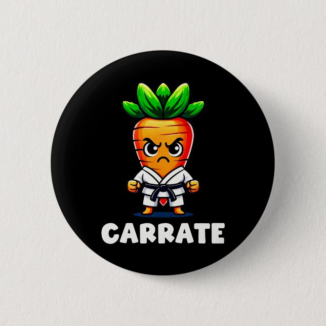 Funny morot i Karate Gi Carrate Black Bälte Marti Knapp (Framsida)