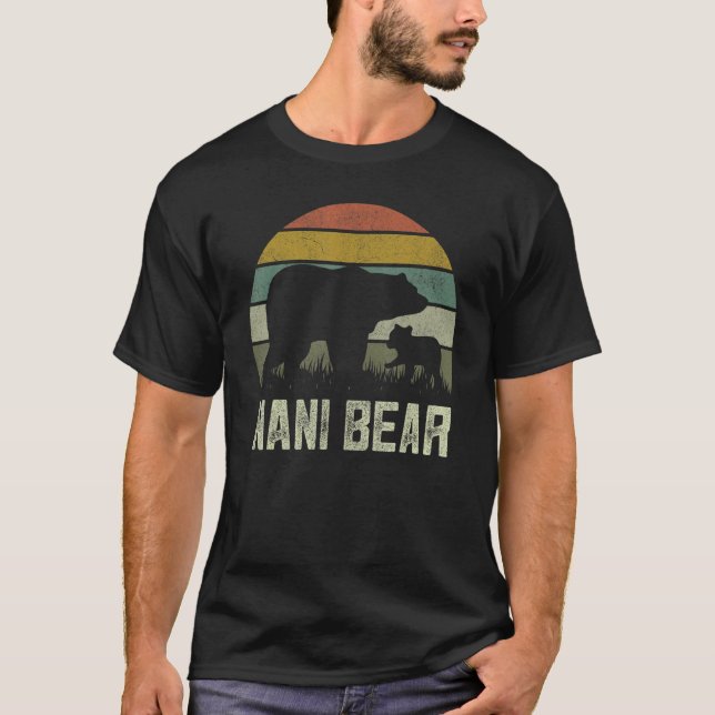 Funny Mors dag Grandma Unge Kids Nani Bear T Shirt (Framsida)