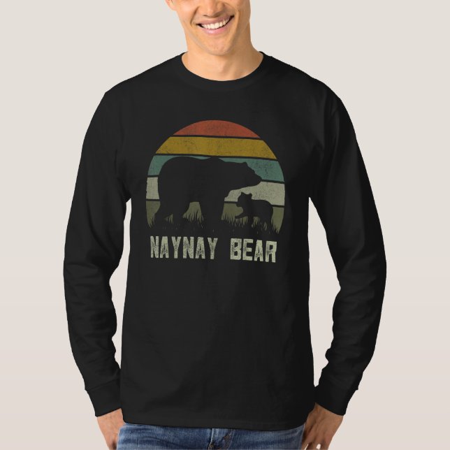 Funny Mors dag Grandma Unge Kids Naynay Bear T Shirt (Framsida)