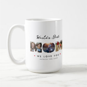 Funny Mors dag Photo Collage Superskoj Brev Kaffemugg
