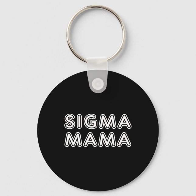 Funny Mors dag Sigma Mamma Nyckelring (Framsida)