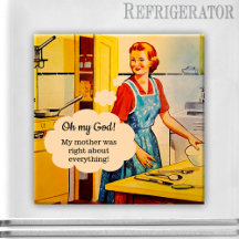 Funny Mors dag Vintage Magnet