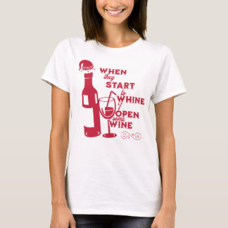 Funny Morsa Helgdag Vin T-Shirt