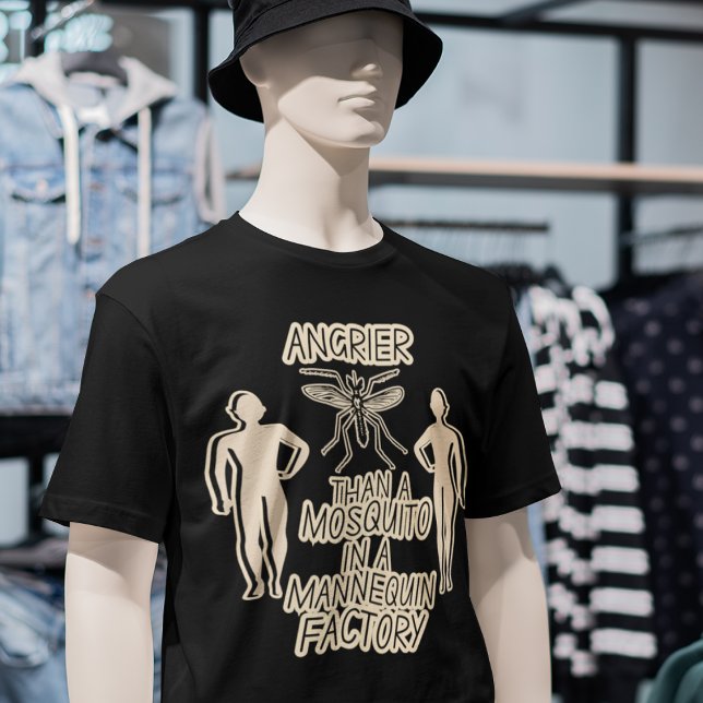 Funny Mosquito Joke Pappa Jokes Manar Stil Graphic T Shirt (Skapare uppladdad)